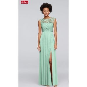 David's Bridal Homecoming/Bridesmaid Dress size 22 Tiffany blue